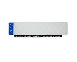 PLACAS DE MATRICULAS ACRILICAALFA